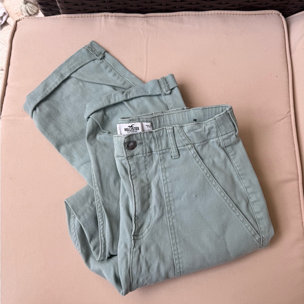 Hollister Green Cargo Pants